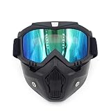 Snowboard Goggles Ski Snowboard Mask Snowmobile Skiing Goggle Winter Windproof Glasses With Mouth Fi