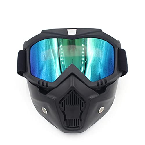 Ski Goggles Snow Goggles Ski Snowboard Mask Snowmobile Skiing Goggle Winter Windproof Glasses With Mouth Filter Professional Snowboard Mask Men Women (Color : Colorful) #TOP3