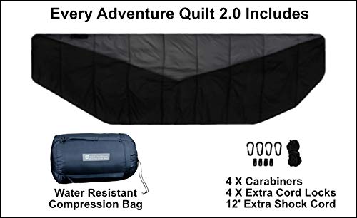 GO Outfitters ハンモック用キルト　ブラック/グレー GO Outfitters ハンモック用キルト ブラック/グレー