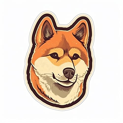 Image of Yoonek Graphics Shiba Inu Dog Vinyl Decal Sticker for Car, Laptop, Tumbler, More. #001665