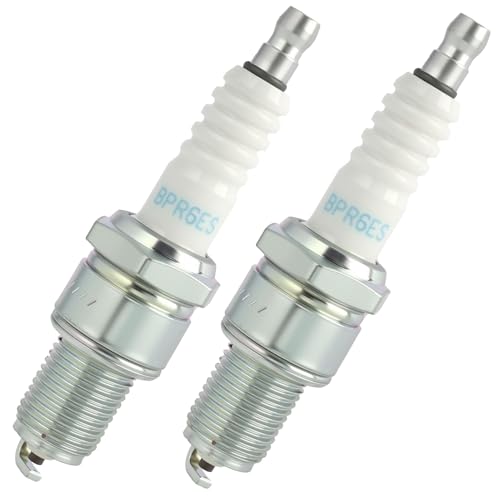 4 PCS / 2PCS Bougie BPR6ES 7822, Bougies D'allumage pour Scooters, Cyclomoteurs et Motos Antiparasitées pour Une Performance Moteur Optimisée et Une Ignition Efficace (2 PCS)