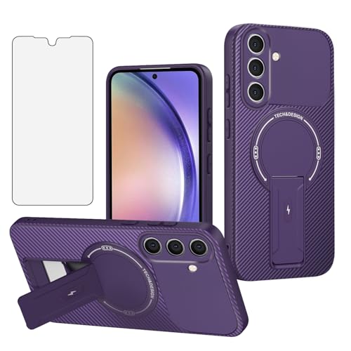 Coque Samsung Galaxy A15 5G Asuwish magnétique en fibre de carbone