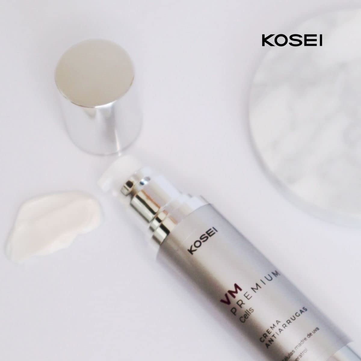 KOSEI - Pack Tratamiento Antiedad - Crema Antiarrugas 50ml + Serum facial Reafirmante 30ml - Crema hidratante facial, serum que estimula la producción de colageno acido hialuronico. Unisex.