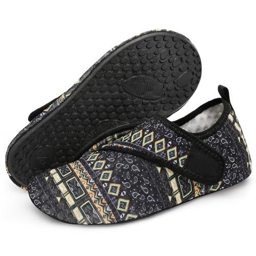 BARERUN Water Sports Shoes Barefoot Quick-Dry Aqua Yoga Socks Beach Swim Pool Shoes Adult Water Shoes Quick-Dry Water Sports Barefoot Shoe Black Women Size 12-13 Men Size 10-11