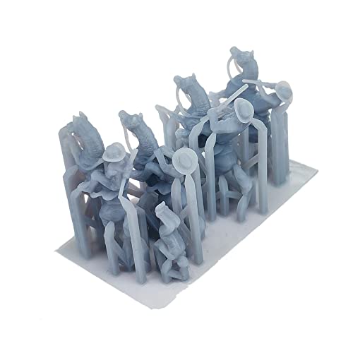 Figurines cowboy à cheval HO 1:87 haute précision pour collectionneur