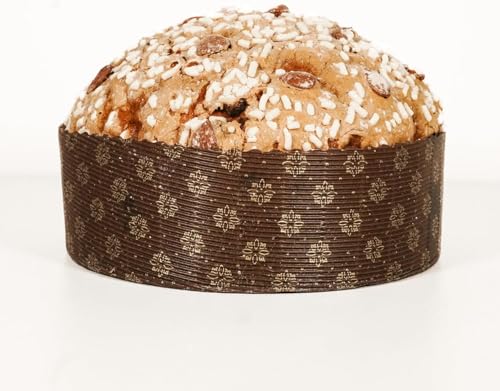 Panettone artesanal con glaseado de almendras, 800 gr. Panettone con almendras, solo con pasas o chocolate, masa con levadura madre (Glaseado de almendras, Trozos de chocolate)