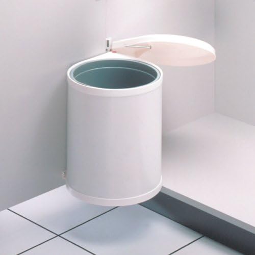 Hailo 3555-001 Compact-Box Bin, White, 15L