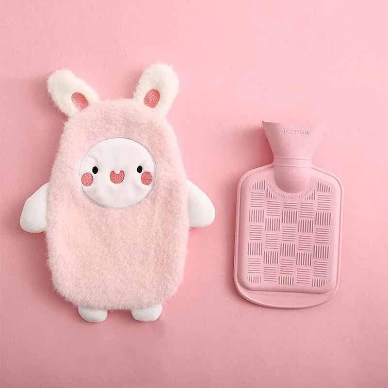 SKOFRI Hot Water Bottle with Cartoon Plush Cover, 500ML Cute Mini Hot Water Bag Rubber Heating Bag, Hot Water Bags for Pain Relief, Therapy, Period, Cramps, Neck, Hand Warmer Bags (B0CR8THKDR) Amazon Price History, Amazon Price Tracker