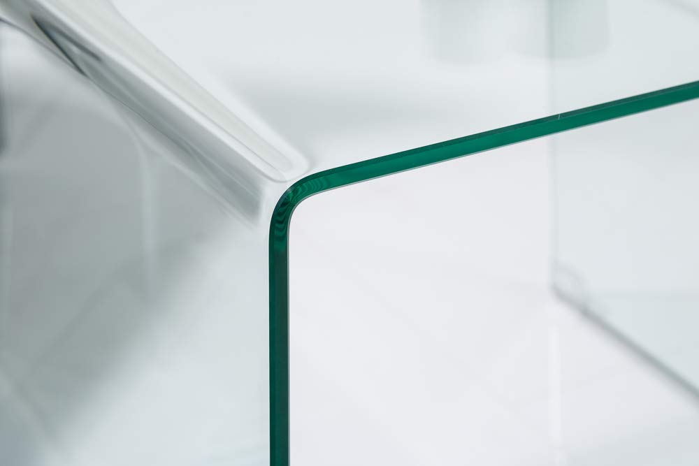 invicta INTERIOR 3er Set Glas Couchtisch FANTOME 60cm Beistelltische transparent Glastisch Tische