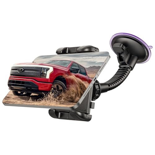 ToughTested Windshield Car Tablet Holder - Heavy-Duty Suction Cup GPS Mount for 5-13