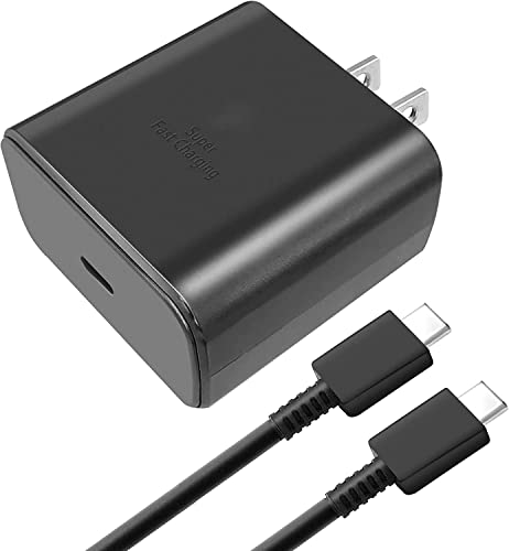 2024 New 45W USB-C PD 3.0 Super Fast Charging Wall Charger for Samsung Chromebook 4 4+ XE310XBA XE350XBA XE513C24 XE510C24 W16-030N1A Galaxy A01 A20 A50 S8 S9 S10 S10+ S10E S20 S21 S22 S23 Ultra