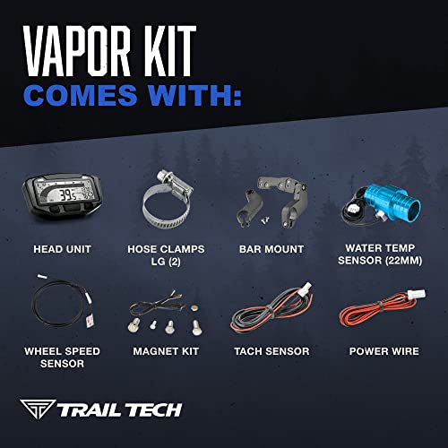 Trail Tech 752-112 Vapor Digital Speedometer Tachometer Gauge Kit, 2003-2017 Can-Am Honda Kawasaki