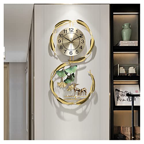 Horloge murale créative Ginkgo Biloba, symbole de sérénité pour votre foyer