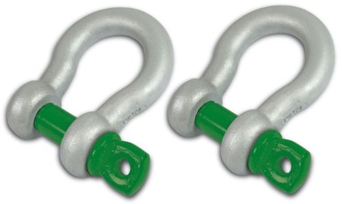 BILLET4X4 4-3/4 TON VanBeest 3/4 inch D-Shackles – Green Pin (Pair) (4X4 Recovery)