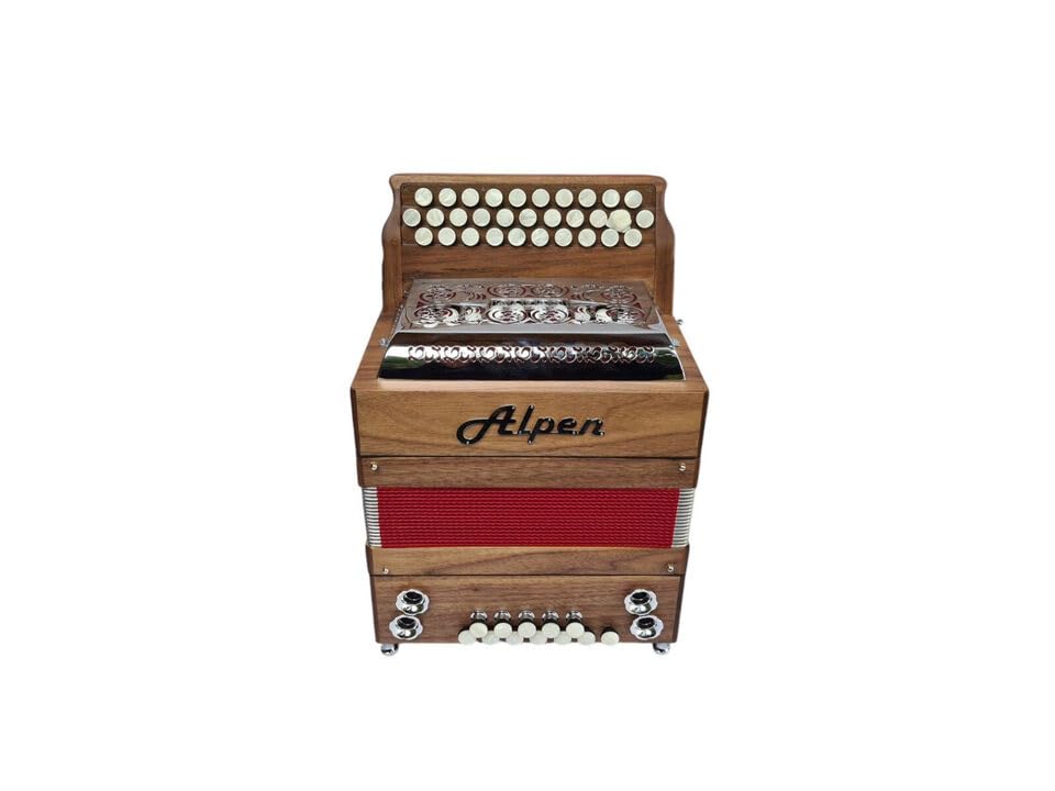Steirische Harmonika G C F Alpen Mini Nussbaum