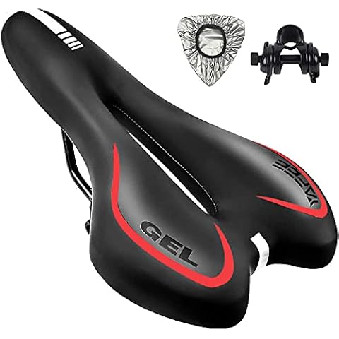 ZONSUSE Sillín de Bici de Gel Impermeable y Transpirable Cover