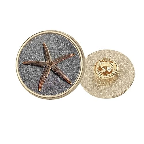 Broche murale étoile de mer grise idéale pour un salon esprit cabinet de curiosités