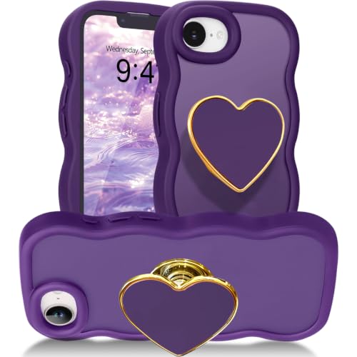 Coque iPhone 16e antichoc finie les chutes avec le support violet