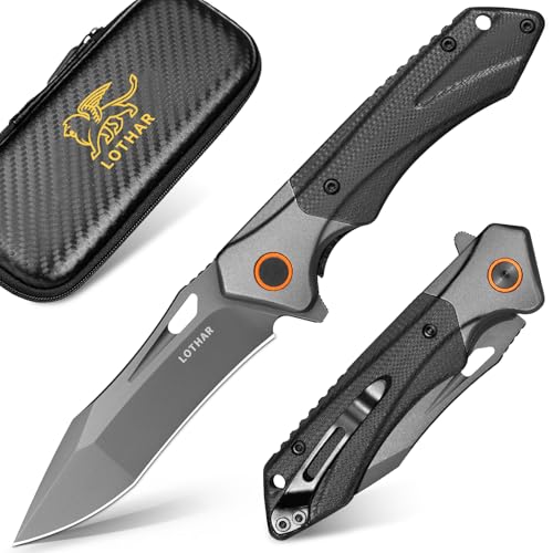 LOTHAR Lich King Mini Pocket Knife, D2 Steel, G10 Handle, 2.95in blade