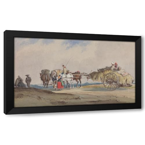 Hay Wagon Drawn by Four Horses ArtPrint