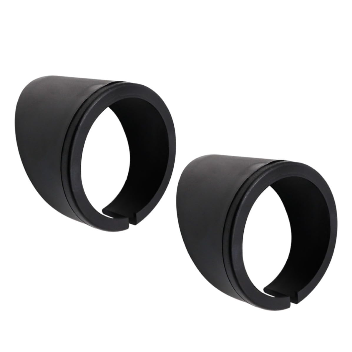 2pcs Single Hole Gauge Sunshade Cover for Car Dashboard, Black Plastic Universal Gauge Shield, Reduces Glare for Long Distance Travel and City Commutes
