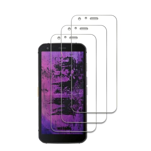 3 Stück Schutzfolie Kompatibel mit Cat S62 Pro, 9H Härte Gehärtetem Glas, Anti-Kratzer, Anti-Öl, Anti-Bläschen, Einfache Installation