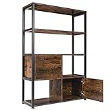 Praktisch und vielseitig - Unser Lagerregal misst 80 × 30 × 120 cm. Ein starker Stahlrahmen und ein Premium-Board bilden eine feste Struktur, die ausreichend Platz bietet, um Ihre Lagerungsanforderungen zu erfüllen. Dient als Bücherregal in Ihrem Wohnzimmer, als Aktenschrank in Ihrem Arbeitszimmer, als Ablagefach in Ihrer Küche oder als Stehgestell in Ihrem Badezimmer.