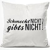 Kissen mit flauschiger, kuscheliger und samtweicher Oberfläche. Inklusive Innenkissen mit Füllung aus Polyesterwatte.