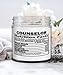 Funny Counselor Candle Nutrition Facts 9oz Vanilla Scented Candles Soy Wax