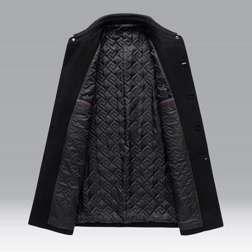 Men's Business Coat Long Blazer Jacket Casual Knit Sport Coat Regular Fit Suit Jackets Fall Outwear3