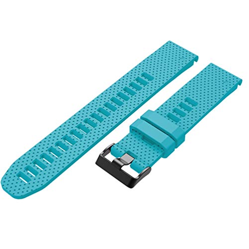 Ersatz-Armband f&uuml;r Garmin Fenix 5S, mit Schnellverschluss, aus Silikon, Sport-Stil (Blau)