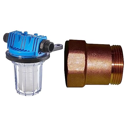 Güde 94460 Schmutzfilter Kurz Sandfilter Vorsatzfilter, 1 Stück (1er Pack) & Metabo Rückschlagventil Messing 1“ (628803000)