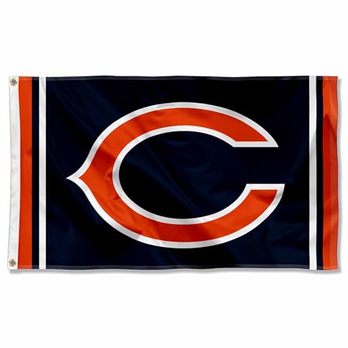 Drapeau Chicago Bears de qualité supérieure grand format NFL 3x5 pieds