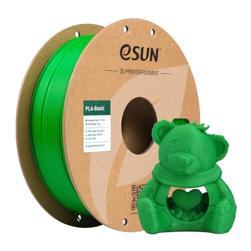 Image of eSUN PLA Basic Filament 1.75mm, 1KG Spool (2.2 LBS) High Speed Printing 3D Printer PLA Filament,Designed for Fast Printing, Green