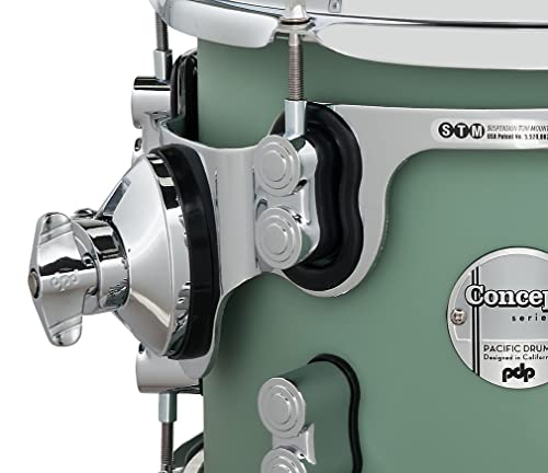 Pacific Drums & Percussion Drum Set Concept Maple 5-Piece, Satin Seafoam Shell Pack (Pdcm2215Sf) #TOP4