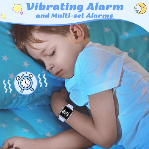Image of LAVAREDO Kids Digital Watches for Boys Girls,Waterproof Sport Watch with Pedometer Stopwatch Vibration Alarm for Ages 5-13,No App Fitness Tracker Watch for Kids Teens Birthday Gifts