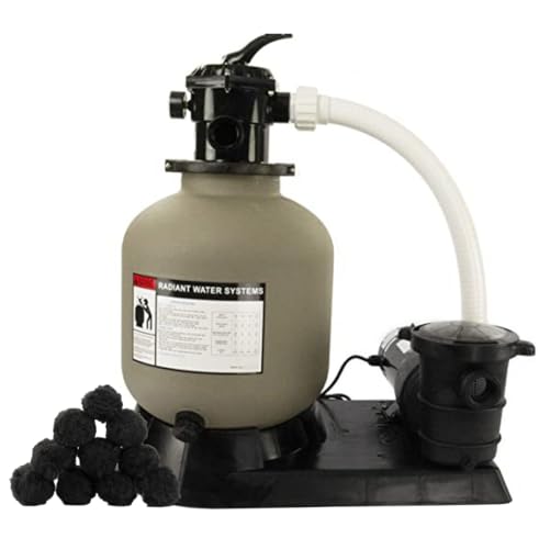 Rx Clear Radiant 16 Inch Above Ground Swimming Pool Sand Filter System
