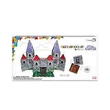 CreateOn Magna-Tiles Structure-Building Set for Kids, Royal Castle Magnet Tiles, Magnetic Kids’ Buil