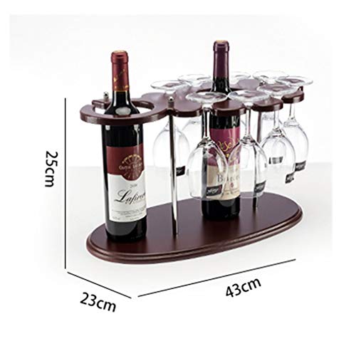 Soporte de vino libre para countertop 2 botellas 43x23x25 cm miniatura 3