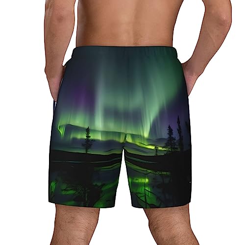 Short de bain homme imprimé séchage rapide short plage décontracté doublure compression
