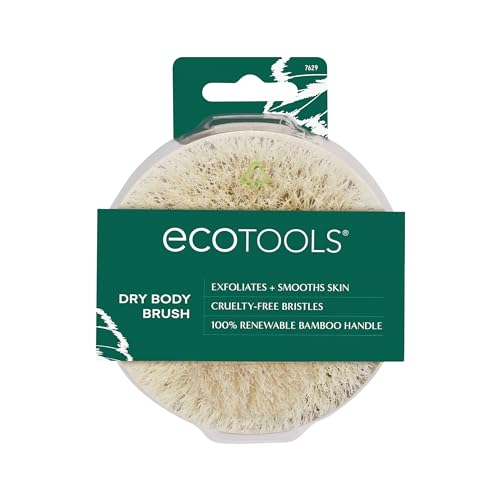 EcoTools Escova corporal seca, para rotina de cuidados com a pele...