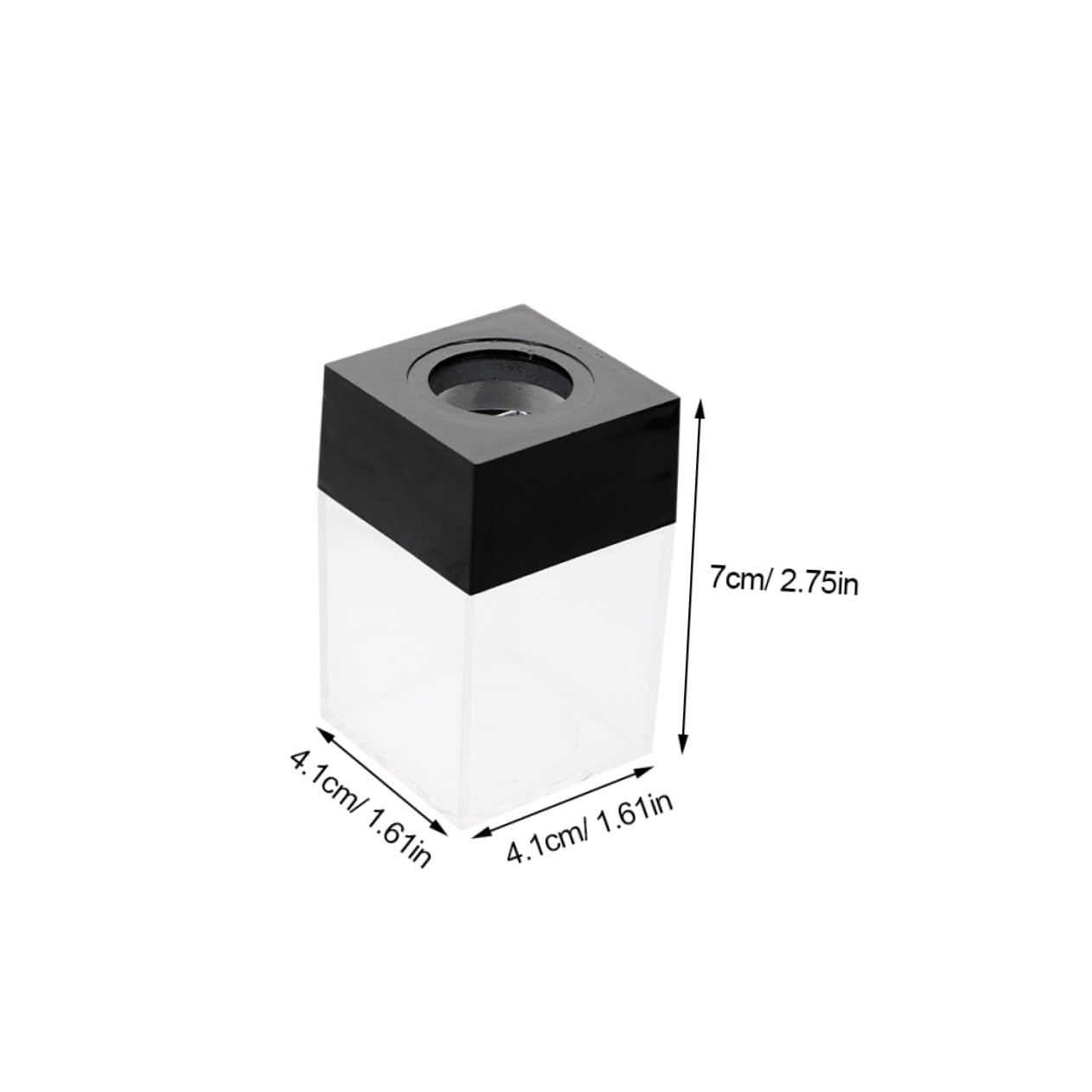 NOLITOY 12 Piezas Caja de Clips Magnéticos Soporte para Clips de Papel de Plástico para Decoración de Escritorio Organizador de Dispensador Cuadrado Contenedor Magnético de Oficina