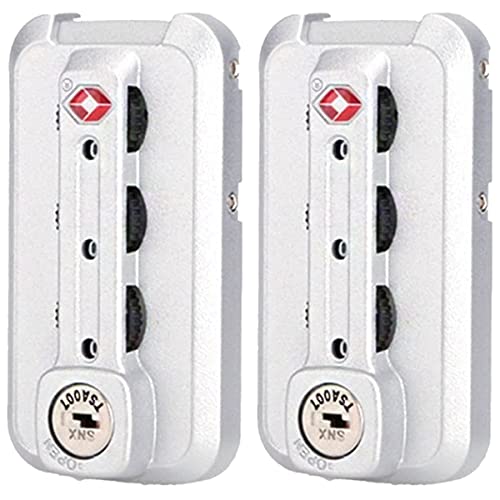 Aluminum Magnesium Lock Replacement Luggage Lock for Suitcase Pull Rod Box Trunk Suitcase Box DIY K001# (2)