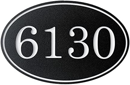 House Numbers for Outside, Customized 911 Address Sign Mounts on Home or Garage with Included Hardware, 11.5"W x 7.5"H