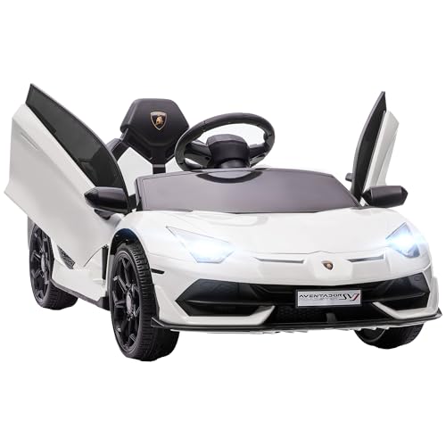 HOMCOM Coche Eléctrico Lamborghini para Niños Coche de Batería 12V