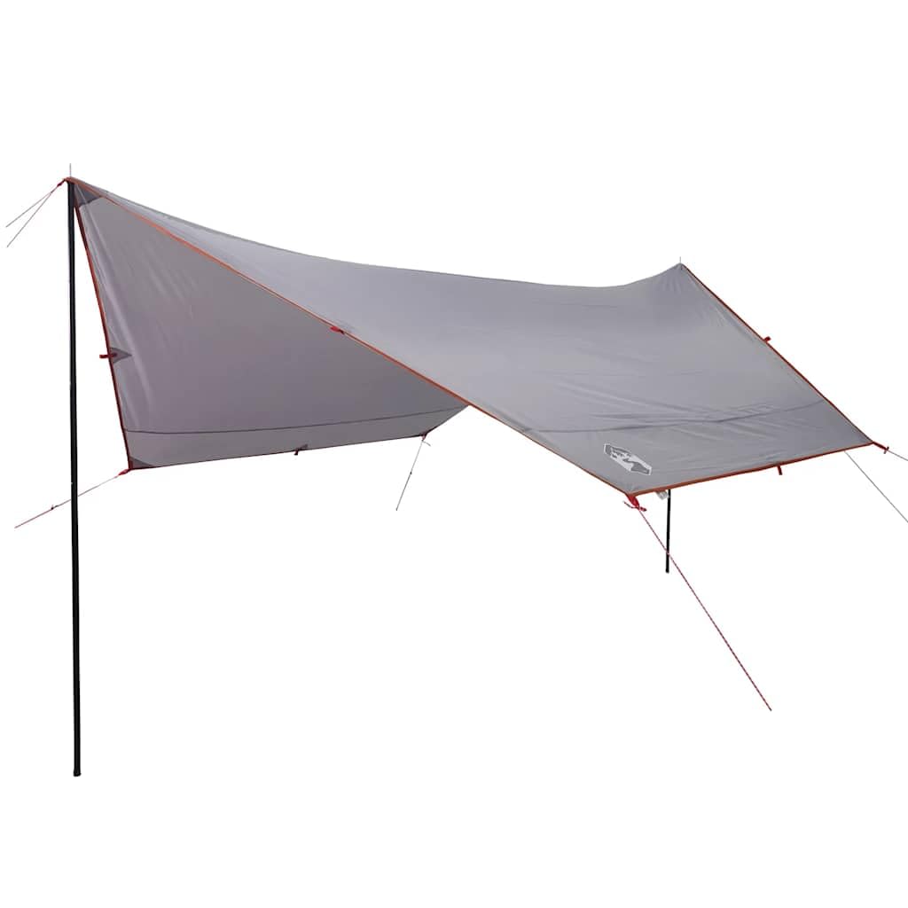 Telone da campeggio arancione 430 x 380 x 210 cm impermeabile, telo per tenda protezione solare per esterno, campeggio, escursionismo, amaca 94684