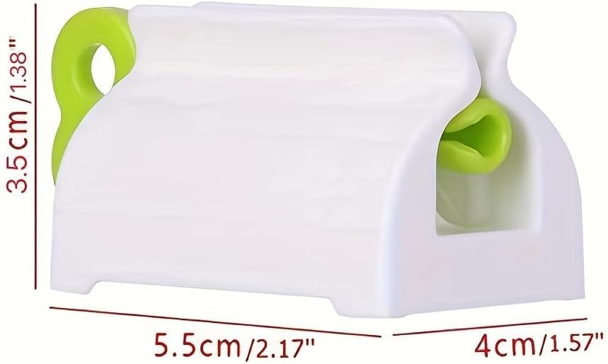 1pc Household Toothpaste Dispenser Squeezer Bathroom Accessories Toothpaste Holder Organizer Hair Dye Cosmetics Creative Squeezer Without Waste (Red)