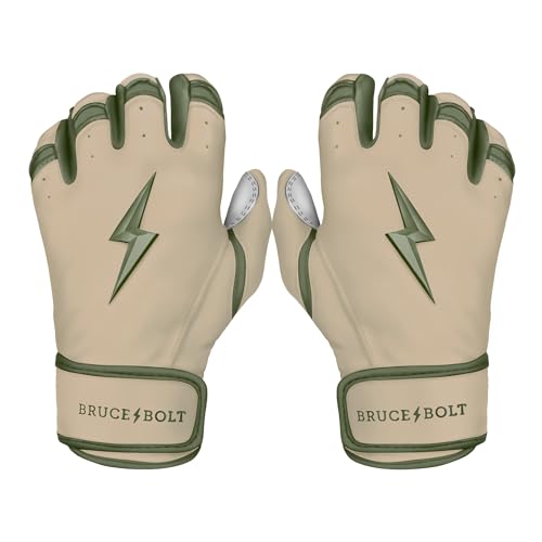 BRUCE BOLT Standard Issue Series Short Cuff Beige Batting Glove - Beige XXLarge