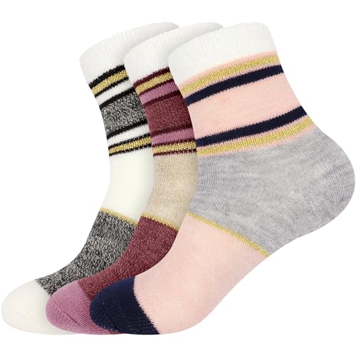 Image of BambooMN Women's Double Layer Thick Cabin Winter Socks - 3 Pairs