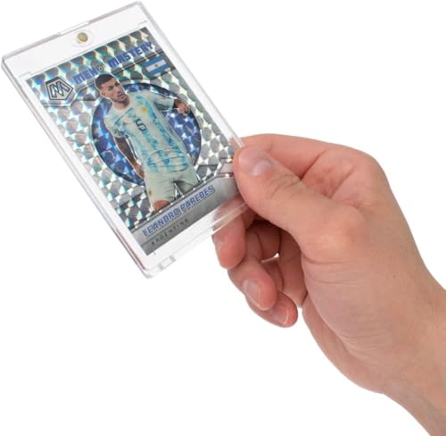 BCW Magnetic Card Holder - 55 PT Thickness - 1 ct | Protective Display Card Case with Secure Gold Magnet Closure | UV Protection, Quick Access Design for Sports, Gaming, and Collectible Cards